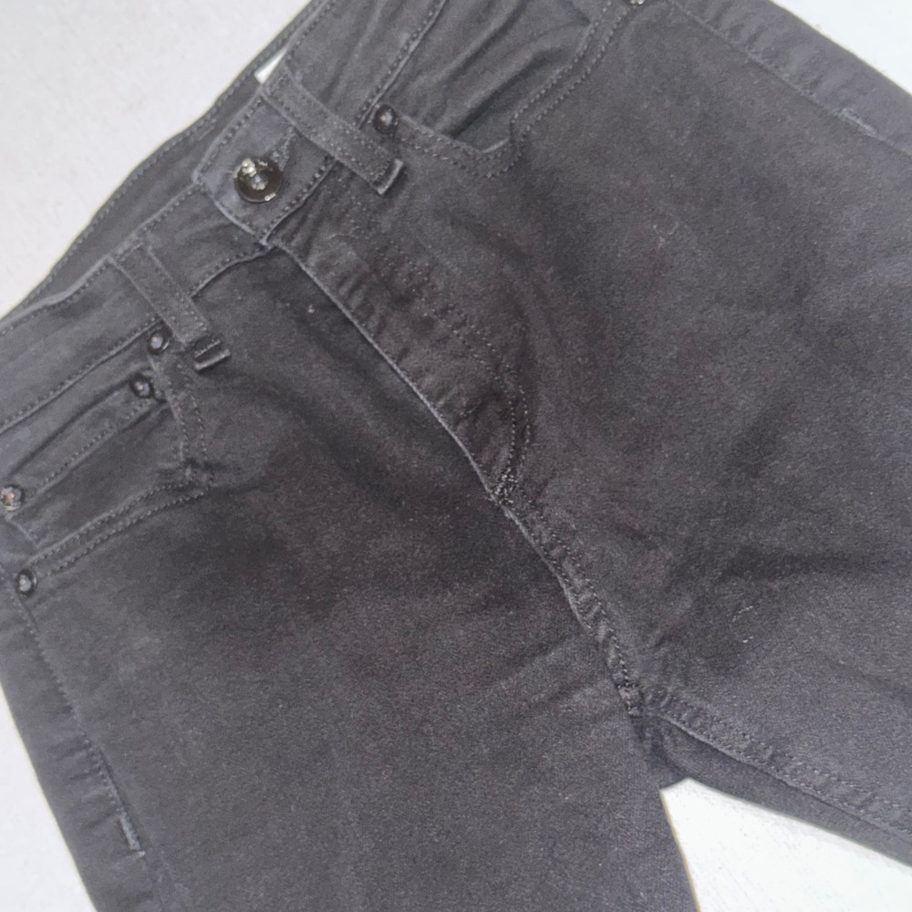 Rag & Bone Nina High-Rise Skinny Jeans Black Denim Size 24 W019F266401SB